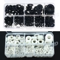 ☁ 500PCS/Box M2 M2.5 M3 M4 M5 M6 M8 M10 Plastic Nylon Washer Flat Spacer Seals Gasket Ring Kit Protection Washers Set