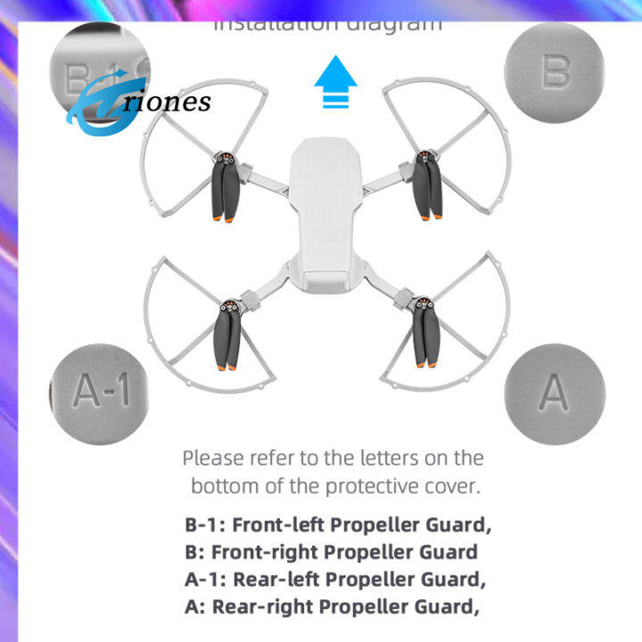 อุปกรณ์ปกป้องป้องกันใบพัดใช้ได้กับ-dji-mavic-mini-2-mini-se-blades-วงแหวนป้องกันอุปกรณ์โดรน