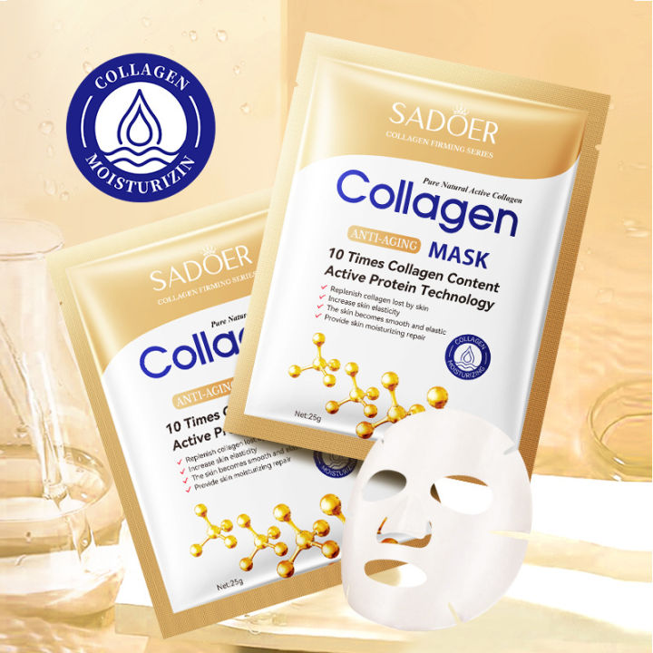 SADOER Collagen Anti-Aging Facial Mask 25g*1's | Lazada