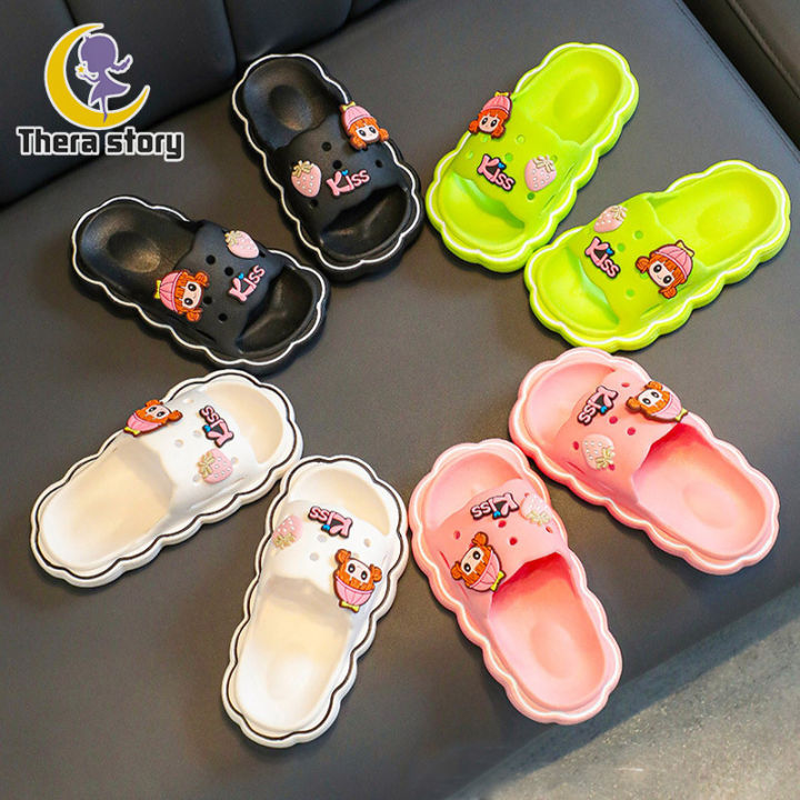 thera-รองเท้าแตะเด็กผู้หญิง-รูปตัวการ์ตูนใหม่ฤดูร้อนในร่มพื้นนุ่มกันลื่นรองเท้าแตะสลิปเปอร์เด็ก