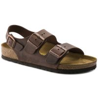 # Birkenstock รองเท้าแตะหนัง Milano รัดข้อเท้า สําหรับผู้หญิง และผู้ชาย W0CF