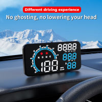 Auto Smart Speedometer Overspeed Alarm Digital Speed Mileage Meter จอแสดงผล LED Smart Head Up Display พร้อมนาฬิกาสำหรับรถยนต์ Auto