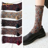 Ethnic Lacework Ruffle Socks Japanese Cute Harajuku Vintage Streetwear Long Socks for Women Christmas Gifts Crew Socks Socks Tights