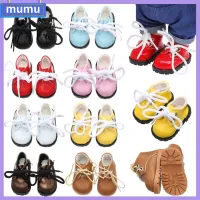 MUMU แฮนด์เมด สำหรับตุ๊กตา 1/6 ของเล่นสำหรับเด็กผู้หญิง อุปกรณ์ตุ๊กตา เสื้อผ้ามินิ รองเท้าตุ๊กตา รองเท้าหนังสีสดใส