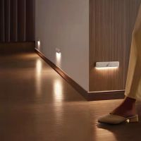 Linkage induction night light wireless human body induction floor lamp intelligent charging wall lamp stair step lamp Ceiling Lights