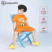 Đồ Bộ Bé Trai Bé Gái Babylovego In Hình Chất Liệu Cotton Sợi Thoáng Mát Co