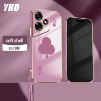 เคสโทรศัพท์ YBD สำหรับ Infinix Hot 30 Play Hot 30i X6831 X669 โป๊กเกอร์มินิมอลลิสต์ขั้นสูงเทรนด์แฟชั่นสไตล์เปลือกนุ่มพร้อมฟรีสายคล้อง