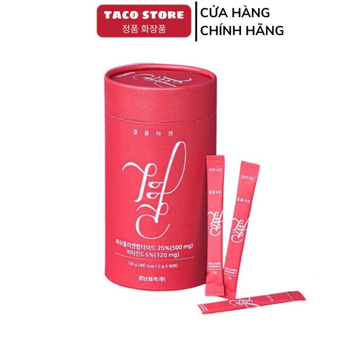 Collagen LEMONA hộp 60 gói làm sáng mịn căng bóng da, Collagen Lemona
