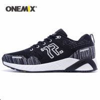 ONEMIX Mens Running Shoes Autumn Winter Black Athletic Shoes Walking Sneakers Men Jogging Man White Casual Sport Shoes