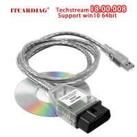 V18.00.008 MINI VCI For TOYOTA TIS Techstream Mini vci FTDI FT232RL Chip J2534 OBD2 Car Diagnostic Cable Until Feb 2023 Years