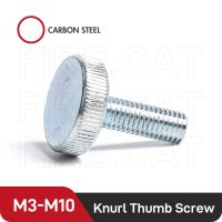 M3 M4 M5 M6 M8 M10 Pengencang Kepala Datar GB835 Pegangan Knurl Sekrup Jempol Baut Perangkat Keras Pengencang Tangan Manual Sekrup Penyesuaian 6Mm-50Mm