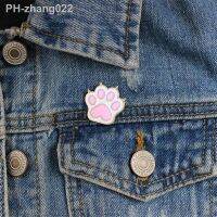 Pink Dog Paw Pin Cat 39;s Claw animal brooch Enamel Pin Jacket personality accessories Friends and children cute Gift