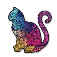 Cat Colorful Pattern Cute Trendy Vinyl Sticker Car Window Bumper Laptop Car sticker SELECT SIZE