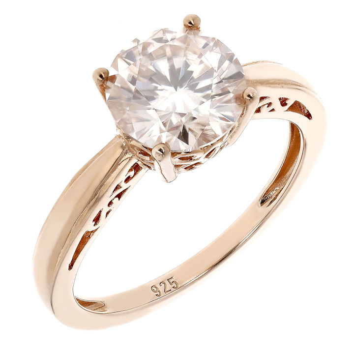 แหวนแต่งงาน-ประดับเพชรโมซาไนท์-น้ำหนักรวม-1-79-กะรัต-แหวนเงินแท้-925-ชุบทองสีชมพู