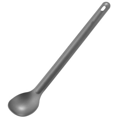1Pcs Titanium Spoon 21.5Cm X 3.9Cm Camping Spoon Outdoor Tableware Long-Handled Titanium Spoon