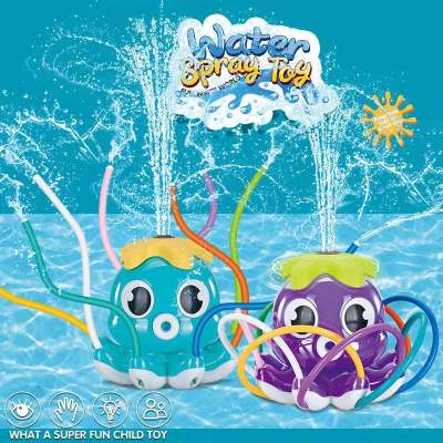 สเปรย์น้ำของเล่นกลางแจ้ง Octopus Atomiser สวนหลังบ้านของเล่นน้ำ ฤดูร้อนลานการ์ตูน Splash Atomiser ของเล่นอาบน้ำเด็ก