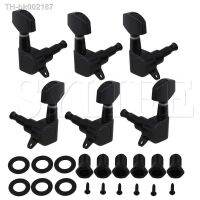 ✧ SET OF 3X3 Guitar Tuning Machine Heads Tuners BLACK