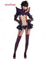 Women Girls Ryuko Matoi Hollow Out Bodysuit Cosplay Costume With Wings And Stockings Lingerie Sleepwear Sexy Costumes