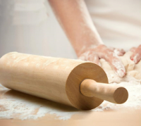 Wooden Roller Dough Pastry Pizza Noodle Biscuit Tools Pasta Cracker Wide Noodles Baking Bake Roasting Rolling pin Small