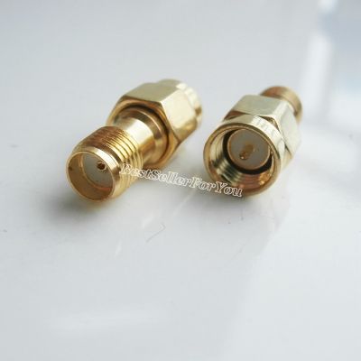 1Pcs  SMA male plug To  SMA female  Straight RF connector Adapter Electrical Connectors
