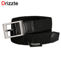 Drizzte Plus Size 110-180cm 190cm 63 67 71 Long Black ided Elastic Stretch Belt Mens Metal Buckle for Big and Tall Man