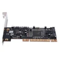 4-Port RAID Controller Card PCI Expand Card 2.0 SATA II with Sil3114 Chip PCI Sata Internal Ports Raid Controller Card