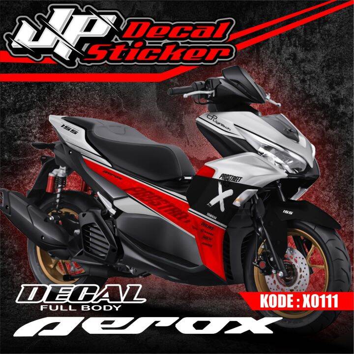 DECAL FULL BODY AEROX NEW 155 PROSTREET EDITION CONNECTED SUDAH