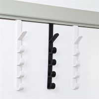 【YF】 Bedroom Over The Door Hooks Hanger Clothes Coat Rack Plastic Rails Home Shelf 5 Layers Organization Purse Hanging