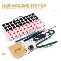 30สวิทช์ที่เปิดตัวทดสอบสวิตช์ Lube Modding Station แพลตฟอร์มกำจัดเคส DIY สำหรับคีย์บอร์ดแบบกลไก Cherry Kailh Gateron