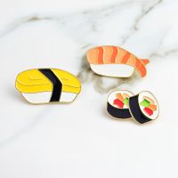 Japanese Food Sushi Enamel Pins California Roll Pin Ebi Sushi Pin Tamago Sushi Pin Food jewelry Japanese food lover gifts