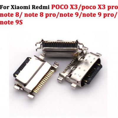 10pcs สําหรับ Xiaomi Redmi Poco X3 pro note 8 9 Pro 9S Tote 10 Pro 10S USB ชาร์จพอร์ตเชื่อมต่อซ็อกเก็ต