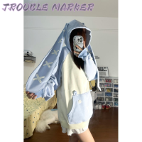 TroubleMaker เสื้อฮู้ด เสื้อแขนยาวอบอุ่น หลวมและสบาย แฟชั่น สไตล์ ล้ำสมัย คลาสสิค WWY23936PU 39Z230925