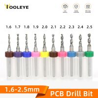 10pcs 1.6-2.5mm Micro PCB Drill Bit Tungsten Steel Drilling Tool For Printed Circuit Board 1/8" Fixed Shank Mini Drill Bits Set