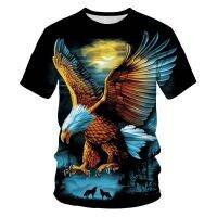 Men’s T-shirt Full Body 3d Print O-Neck T-shirt Fashion Eagle T-shirt Casual Short Sleeve s