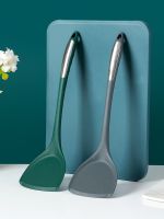 ✐✷◑ Silicone spatula titanium specialized food-grade high-temperature cooking shovels single spoon colander soup kitchen suits