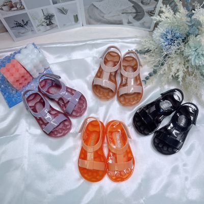 【Ready Stock】NewMelissaˉChildrens jelly I-shaped sandals with hollowed out sole