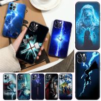 [Disen electronic] Thor Marvel Stormbreaker เคสโทรศัพท์สำหรับ IPhone14 13 12 11 Pro Max 8 7 SE XR XS Plus สีดำ Soft Silicon Cover Fundas Coques Shell