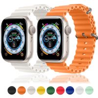 Ocean Band for Apple Watch Ultra Strap series 8 7 6 5 4 3 Silicone Bracelet for iWatch 49mm 44mm 40mm 45mm 41mm 42mm 38mm Bands