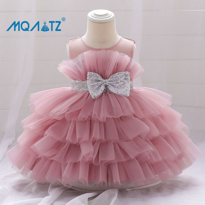 MQATZ Đầm Bé Gái Váy Công Chúa Sơ Sinh Cho Bé Váy Sinh Nhật 1 Tuổi ...