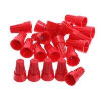 100ชิ้น P6สีแดงฝาครอบกันฝุ่นบิดบนขั้วฝาปิดสปริงแทรก Ortment 22-10 Awg