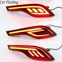 Car Flashing 2PCS Car LED For Honda CRV 2017 2018 2019 Multi-function 12V LED Reflector Lamp Rear Lamp Bumper Light Brake Light