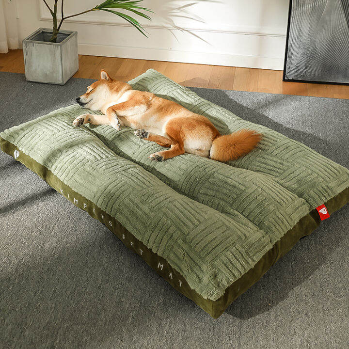 Large Dog Mat for Crate with Washable and Removable Covers, Deluxe Dog