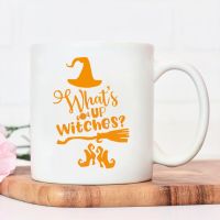 Whats Up Witches Hop Style Ceramic Mugs Cool Trend Coffee Mug Reusable Juice Mugs High Quality Colored Ceramics Mugs Water Cup