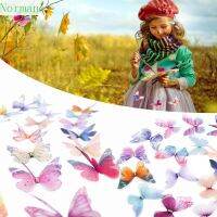 COD DSFGREYTRUYTU NORMAN1 3D Clothes Patch Multicolor Jewelry Making Butterfly Applique Chiffon Organza DIY 20PCS Double Layer For Earring Pants T shirt Hat Headdress Embellishment