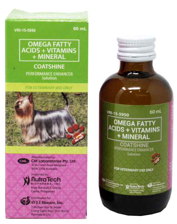 Coat Shine Skin & Hair Vitamins for Dogs & Cats 60ml Lazada PH