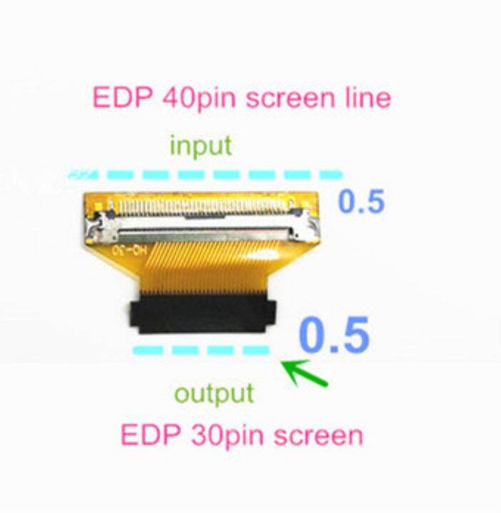 ร้อน-แล็ปท็อปใหม่หน้าจอ-led-edp-30pin-เพื่อ40pin-40ขาถึง30ขาเชื่อมต่อเอาต์พุตแปลงสายเคเบิลอะแดปเตอร์0-5มม-2เลน