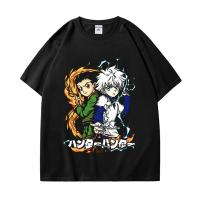 Japan Anime Hunter X Hunter Print T Shirt Men Women High Street Fashion 100%Cotton Tee Shirt Summer Casual Oversized T-shirts