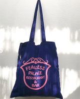 CLEARANCE SALE Tote bag Fearless in Blue #กระเป๋าผ้า #totebag #bluetotebag