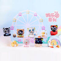 Luo Xiaohei กล่องทึบของเล่นสำหรับสวนสนุก,ของแท้สำหรับตกแต่งรถยนต์โมเดลหล่ออินเทรนด์ Xiao Hei Pi Diu