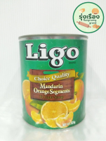 ลูกพีชครึ่งผลในน้ำเชื่อมเข้มข้น ตราLigo 825g